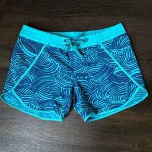 Patagonia Swim Shorts  Women Aqua blue Size 4